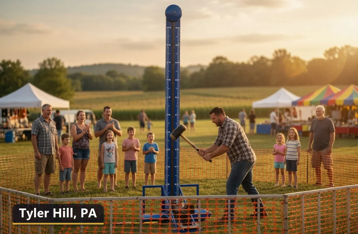 High striker carnival game rental in Tyler Hill, Pennsylvania for field days, parties and events