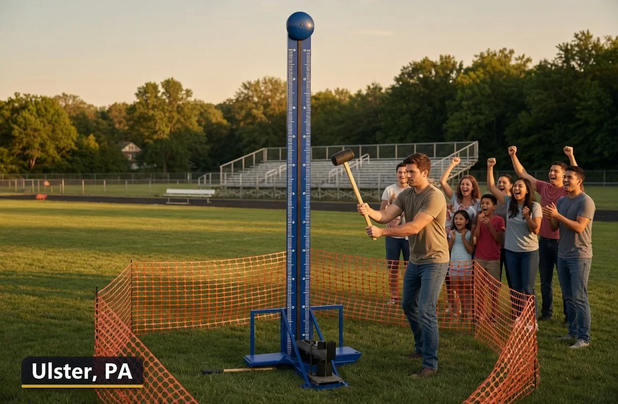 High striker carnival game rental in Ulster, Pennsylvania for field days, parties and events