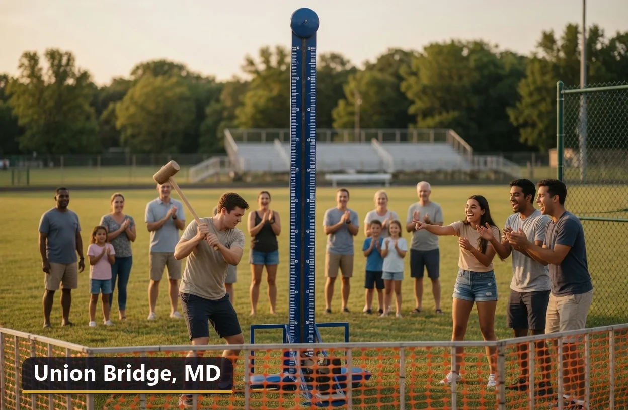 High striker carnival game rental in Union Bridge, Maryland for field days, parties and events