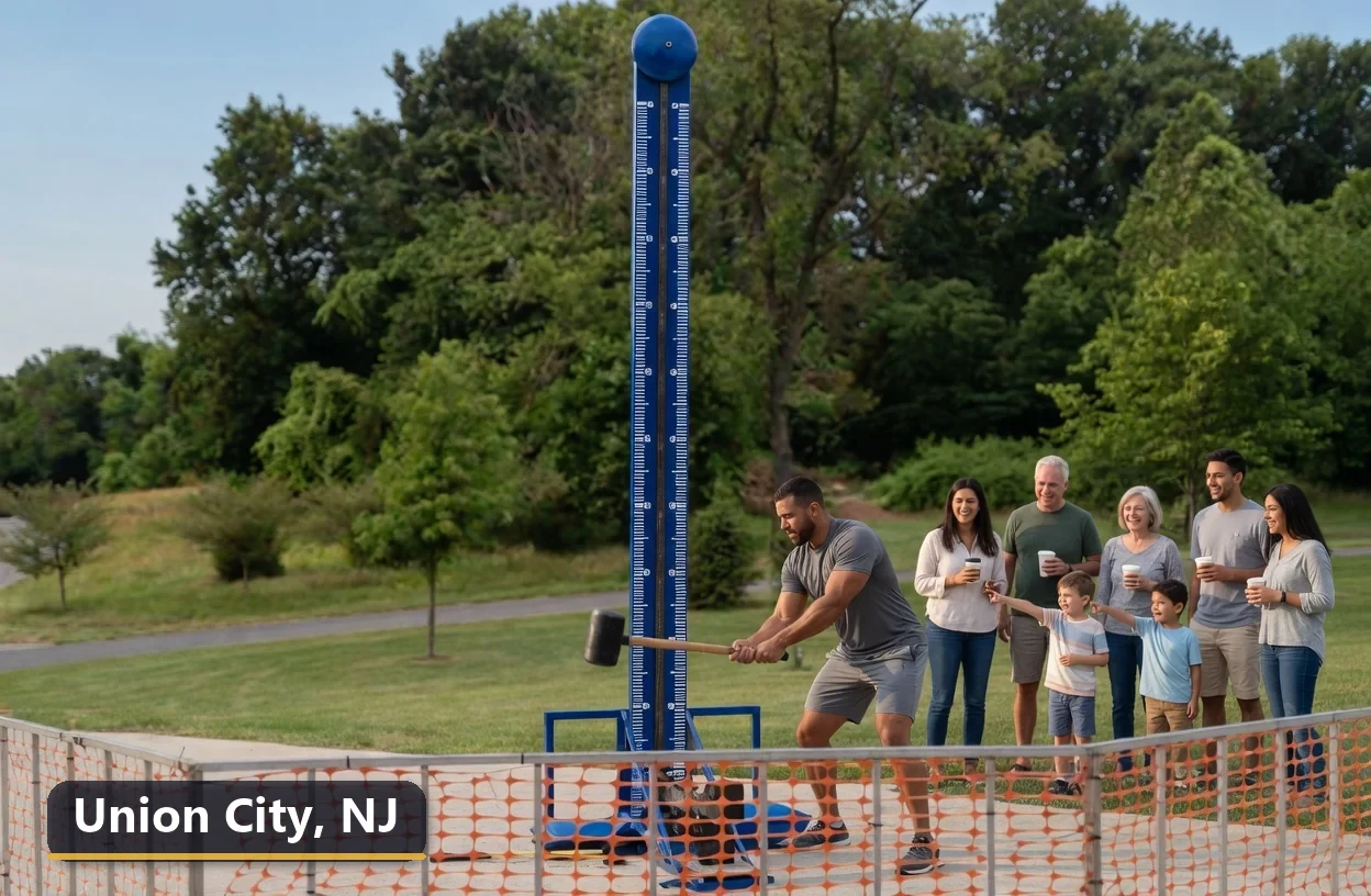 High striker carnival game rental in Union City, New Jersey for field days, parties and events
