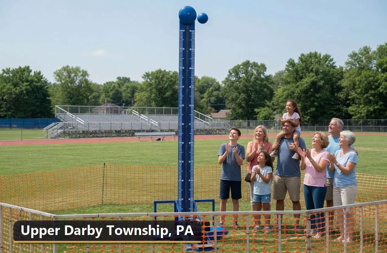 High striker carnival game rental in Upper Darby Township, Pennsylvania for field days, parties and events