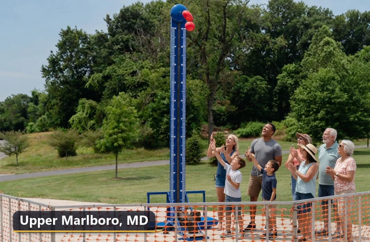 High striker carnival game rental in Upper Marlboro, Maryland for field days, parties and events