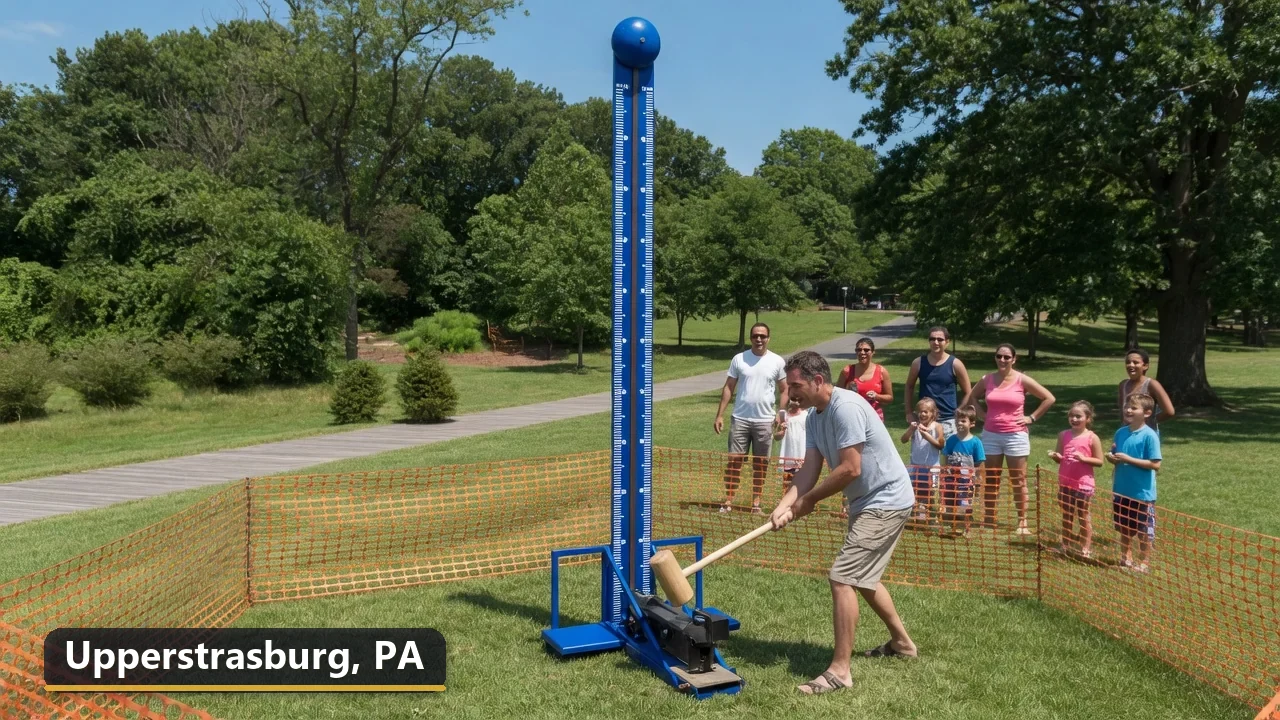 High striker carnival game rental in Upperstrasburg, Pennsylvania for field days, parties and events