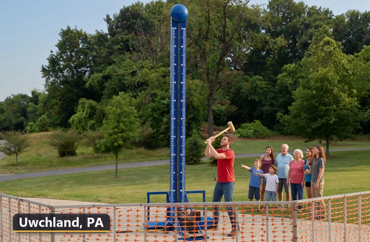 High striker carnival game rental in Uwchland, Pennsylvania for field days, parties and events