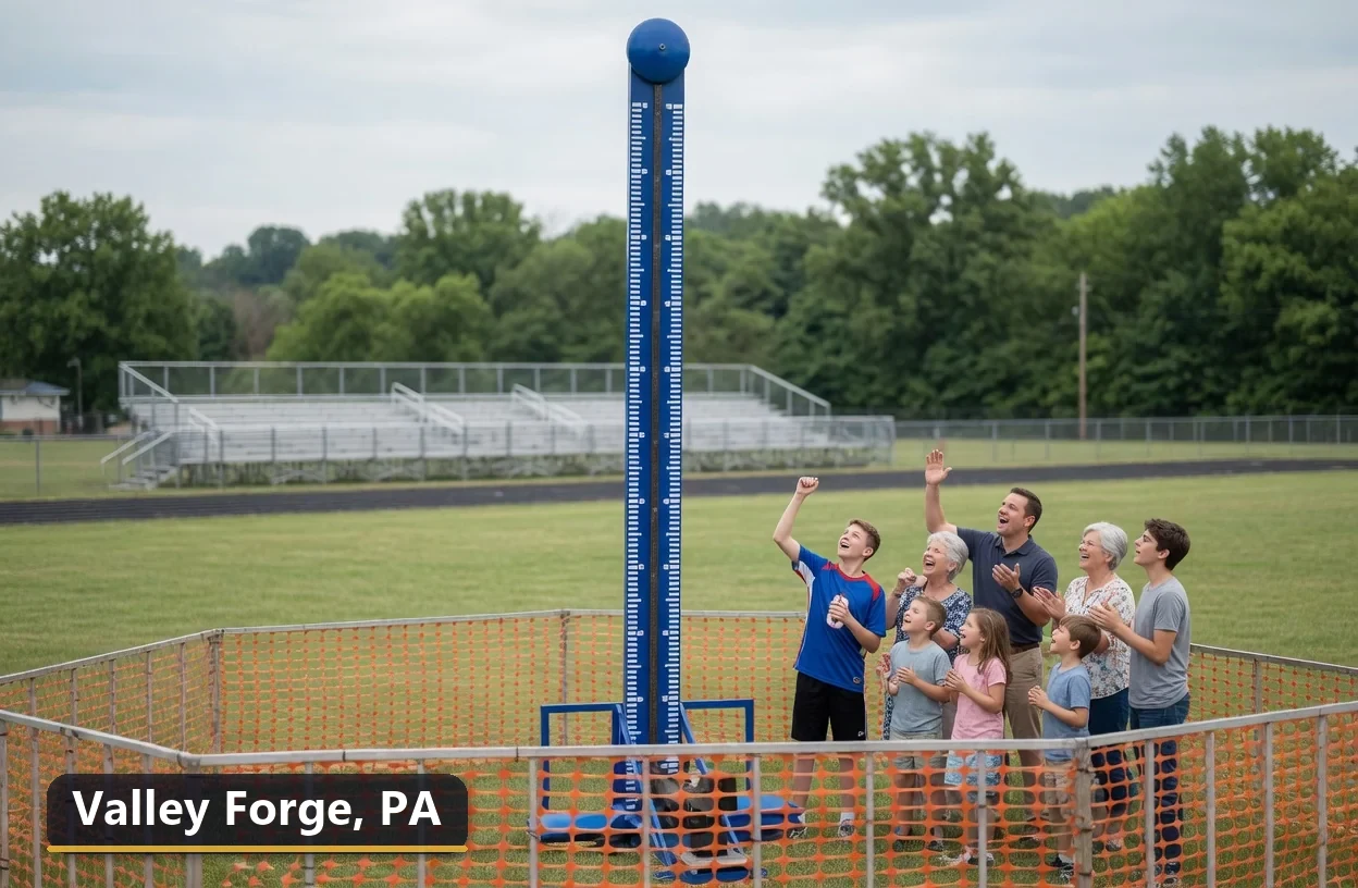 High striker carnival game rental in Valley Forge, Pennsylvania for field days, parties and events