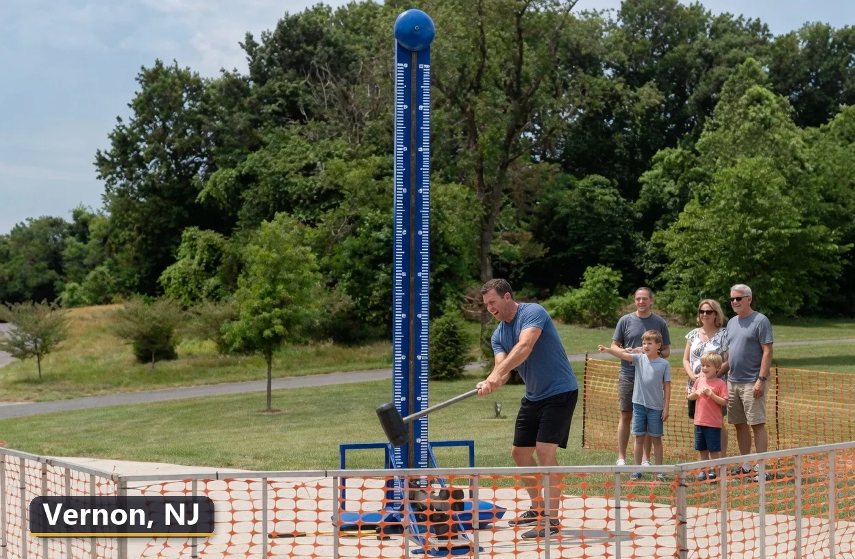 High striker carnival game rental in Vernon, New Jersey for field days, parties and events