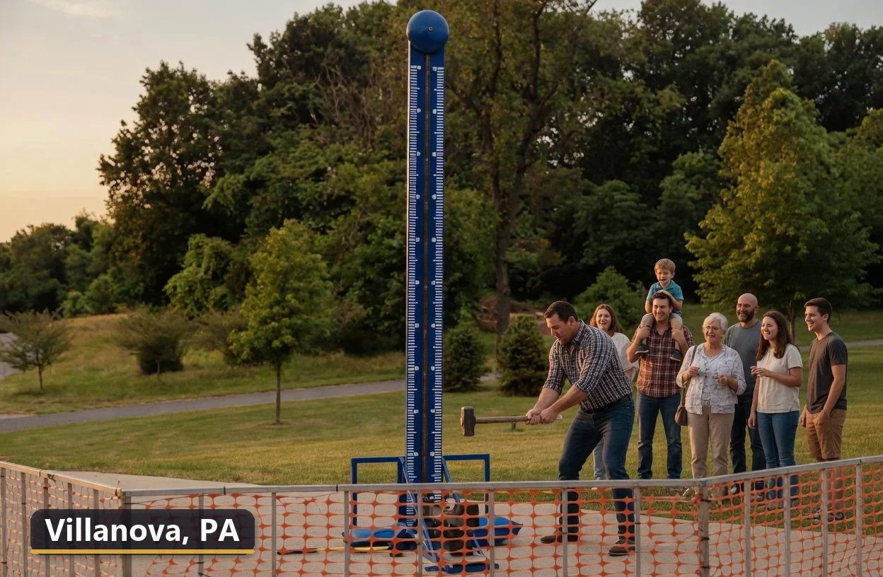 High striker carnival game rental in Villanova, Pennsylvania for field days, parties and events