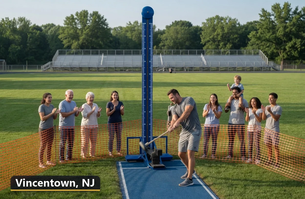 High striker carnival game rental in Vincentown, New Jersey for field days, parties and events