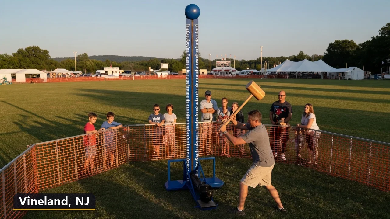 High striker carnival game rental in Vineland, New Jersey for field days, parties and events