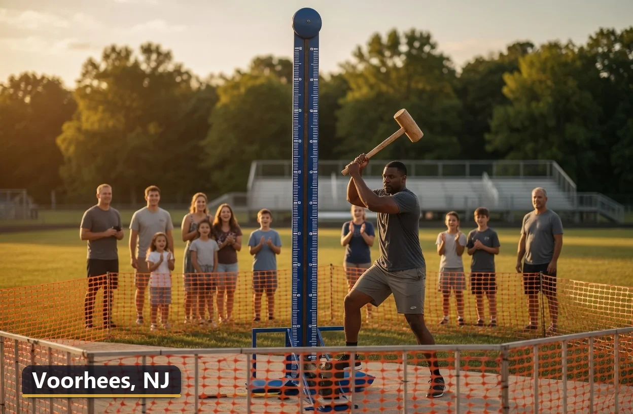 High striker carnival game rental in Voorhees, New Jersey for field days, parties and events
