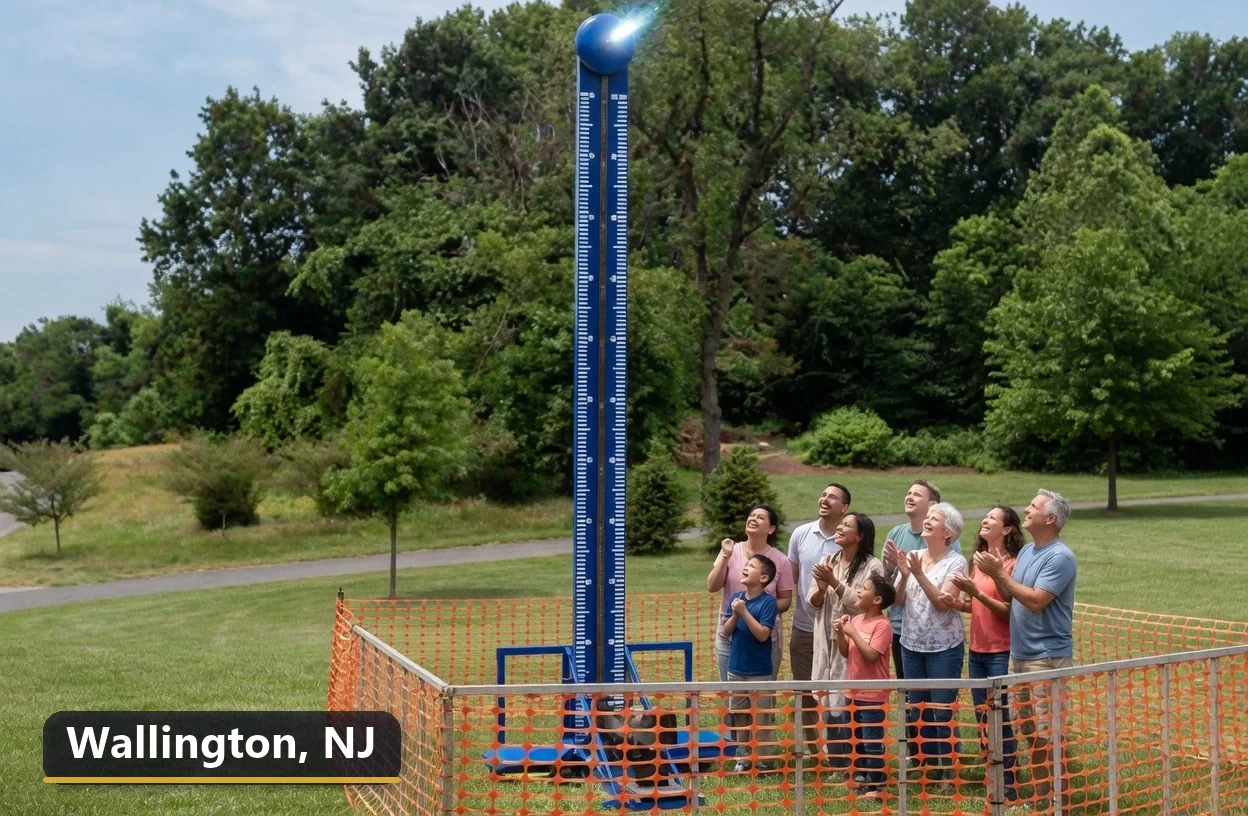 High striker carnival game rental in Wallington, New Jersey for field days, parties and events