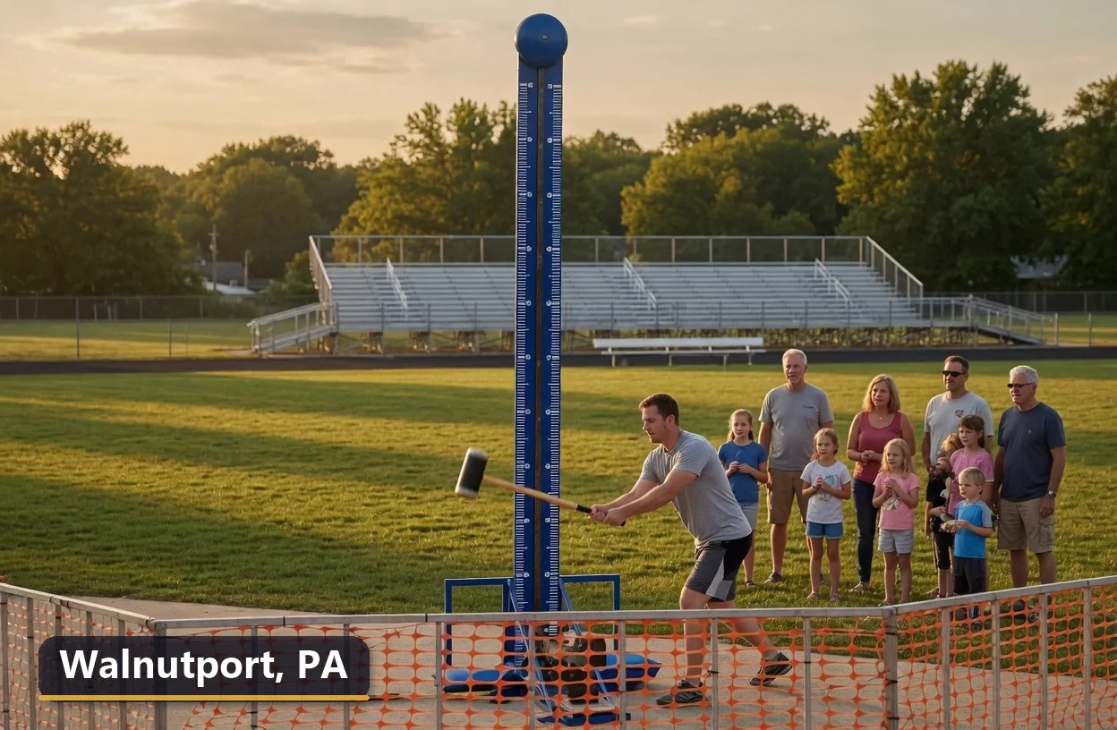 High striker carnival game rental in Walnutport, Pennsylvania for field days, parties and events