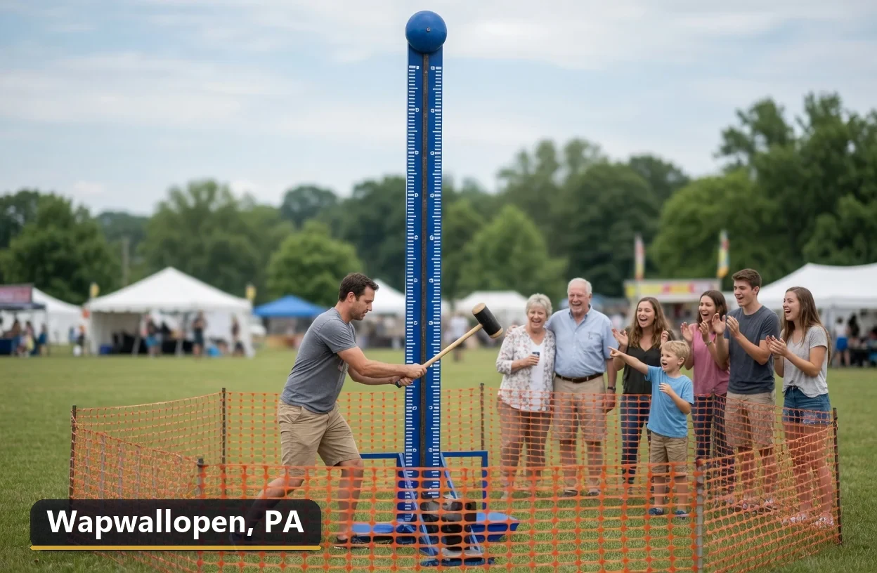 High striker carnival game rental in Wapwallopen, Pennsylvania for field days, parties and events