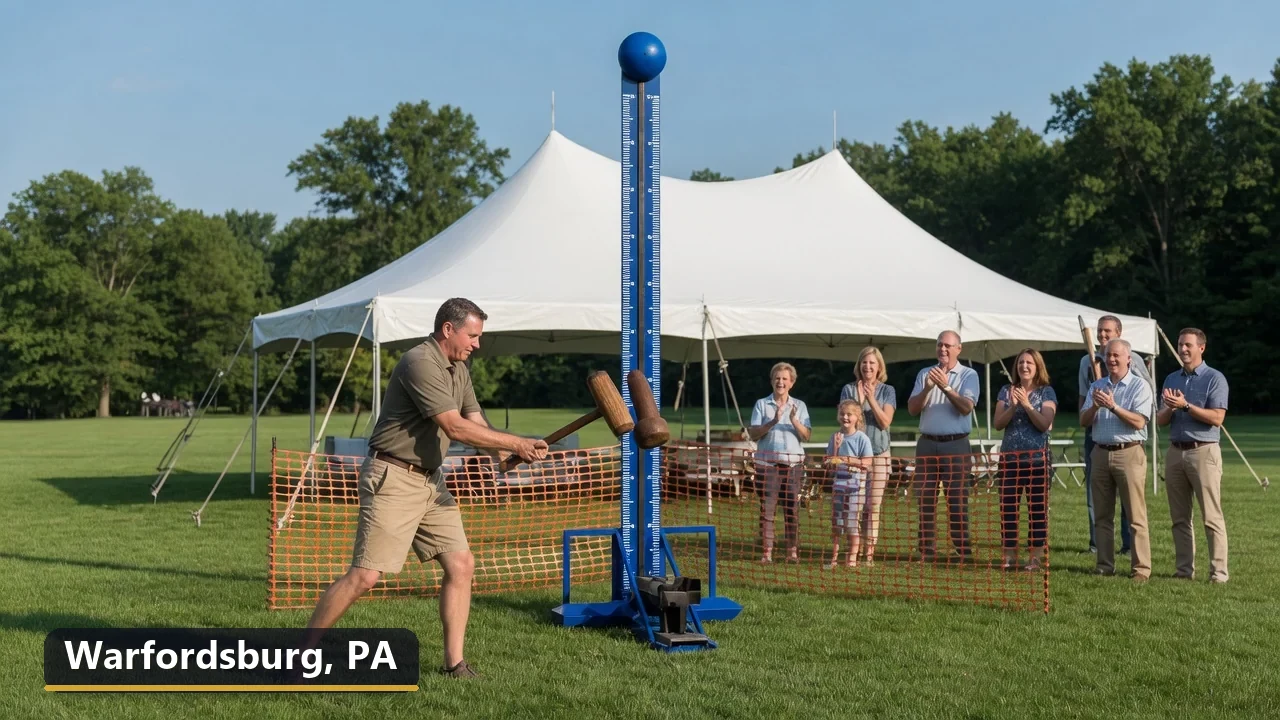 High striker carnival game rental in Warfordsburg, Pennsylvania for field days, parties and events