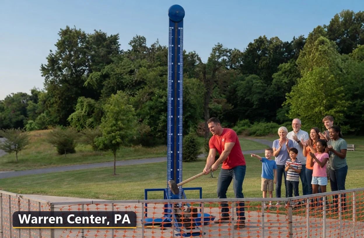 High striker carnival game rental in Warren Center, Pennsylvania for field days, parties and events