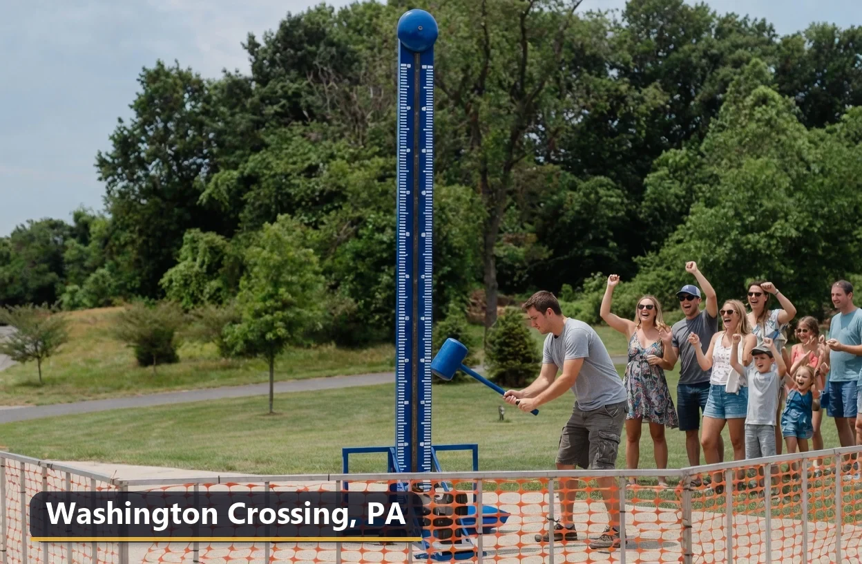 High striker carnival game rental in Washington Crossing, Pennsylvania for field days, parties and events