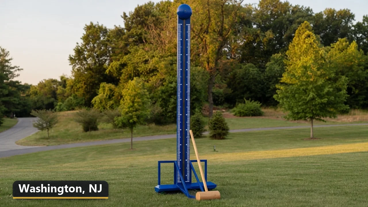 High striker carnival game rental in Washington, New Jersey for field days, parties and events