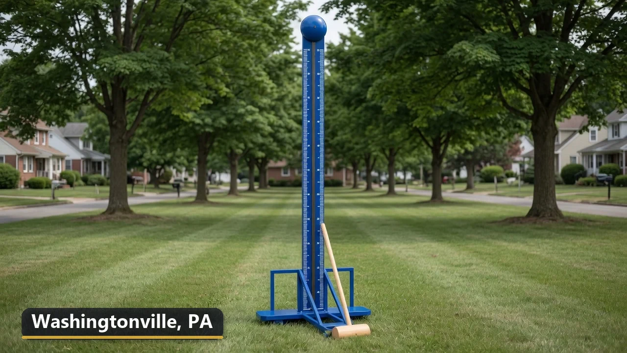 High striker carnival game rental in Washingtonville, Pennsylvania for field days, parties and events