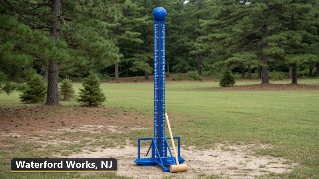 High striker carnival game rental in Waterford Works, New Jersey for field days, parties and events