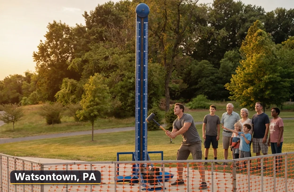 High striker carnival game rental in Watsontown, Pennsylvania for field days, parties and events