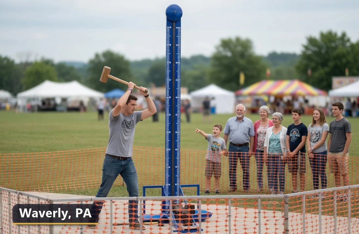 High striker carnival game rental in Waverly, Pennsylvania for field days, parties and events