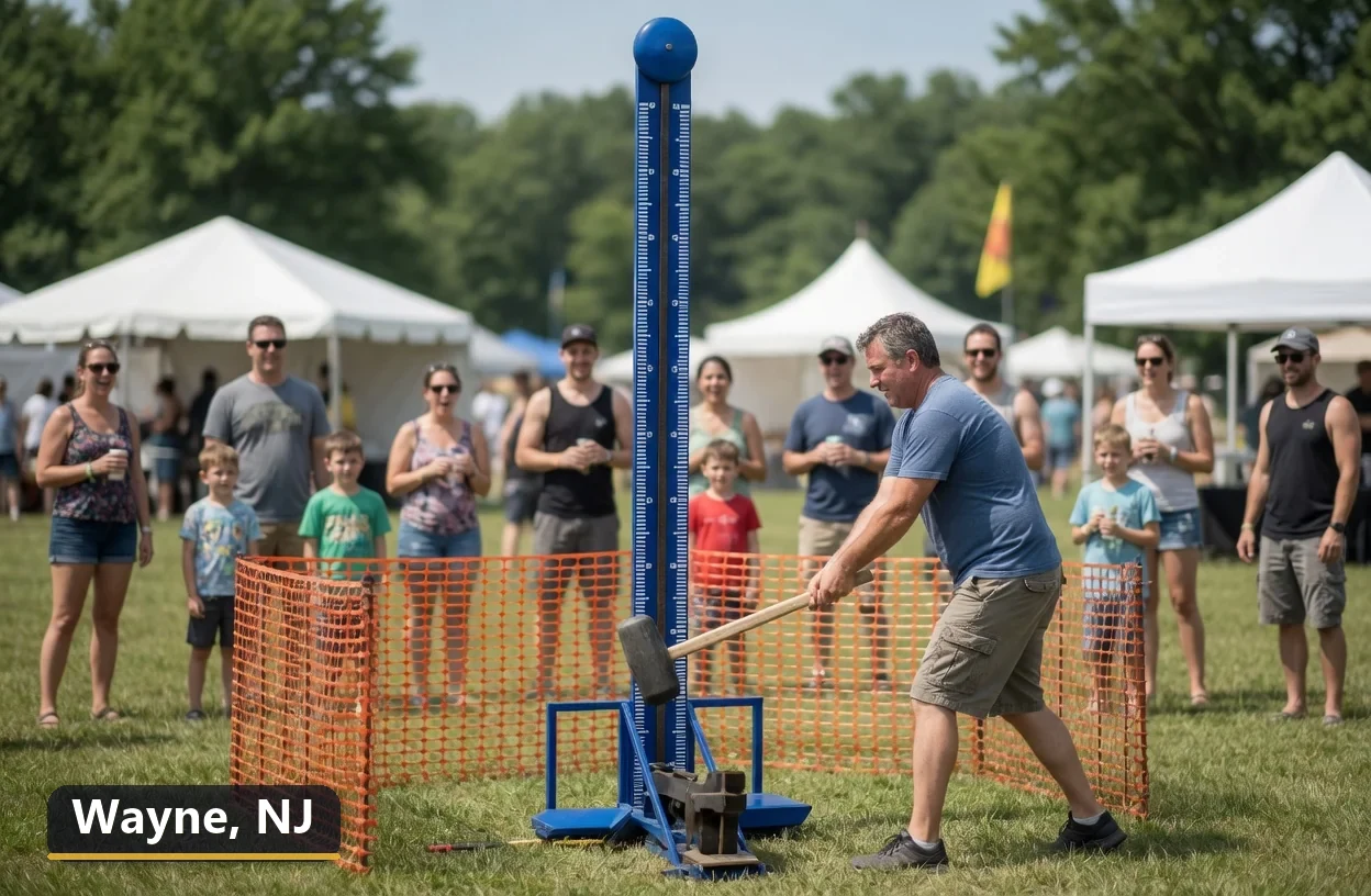 High striker carnival game rental in Wayne, New Jersey for field days, parties and events
