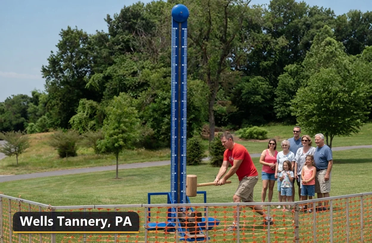 High striker carnival game rental in Wells Tannery, Pennsylvania for field days, parties and events