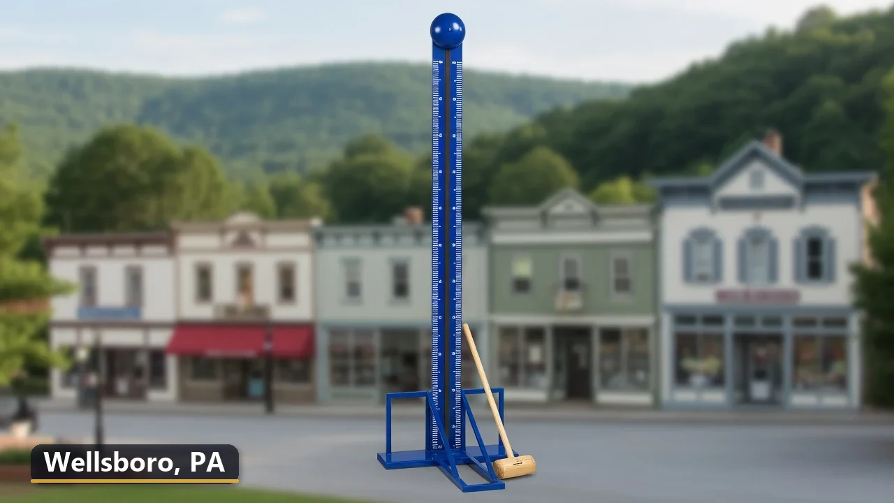 High striker carnival game rental in Wellsboro, Pennsylvania for field days, parties and events