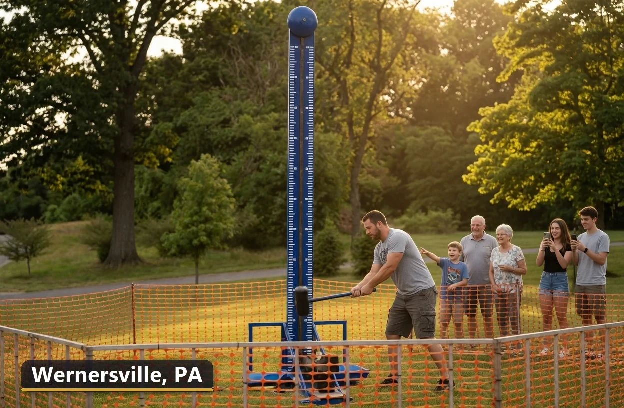 High striker carnival game rental in Wernersville, Pennsylvania for field days, parties and events
