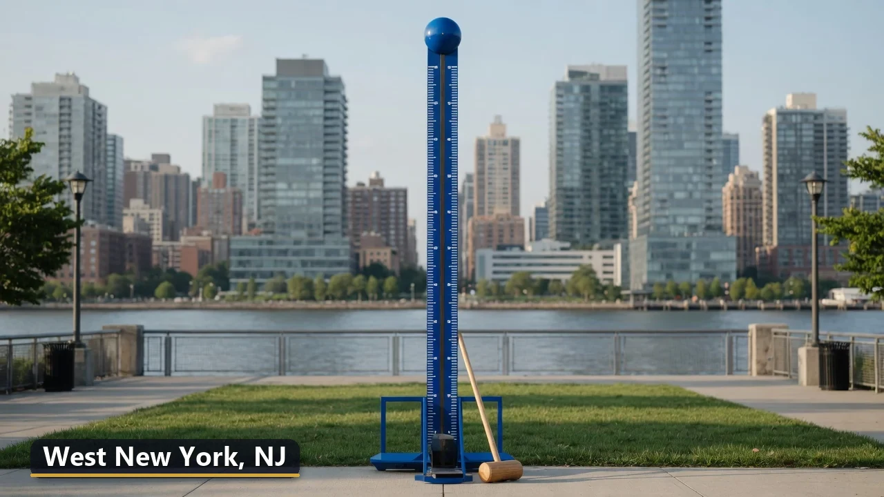 High striker carnival game rental in West New York, New Jersey for field days, parties and events