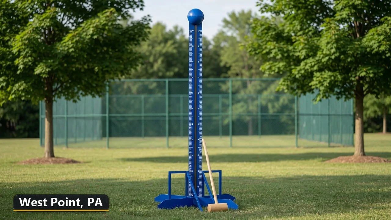 High striker carnival game rental in West Point, Pennsylvania for field days, parties and events