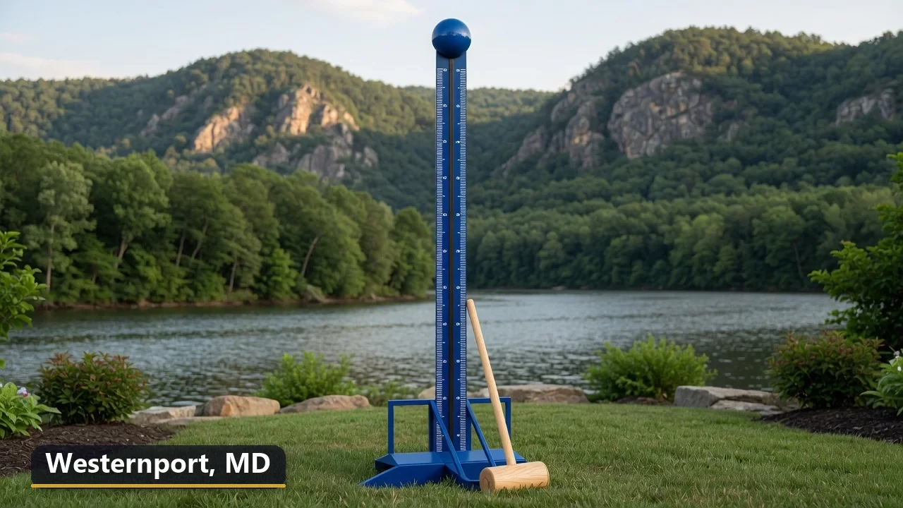 High striker carnival game rental in Westernport, Maryland for field days, parties and events