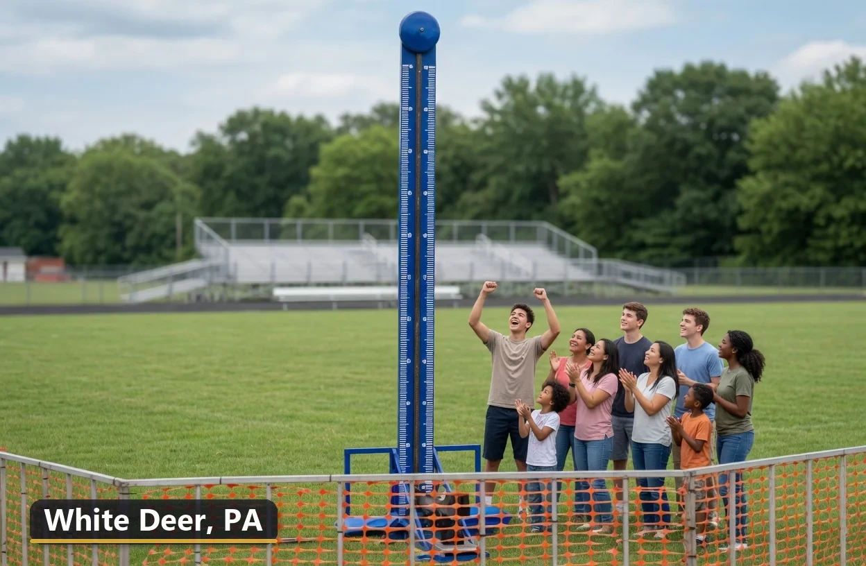 High striker carnival game rental in White Deer, Pennsylvania for field days, parties and events