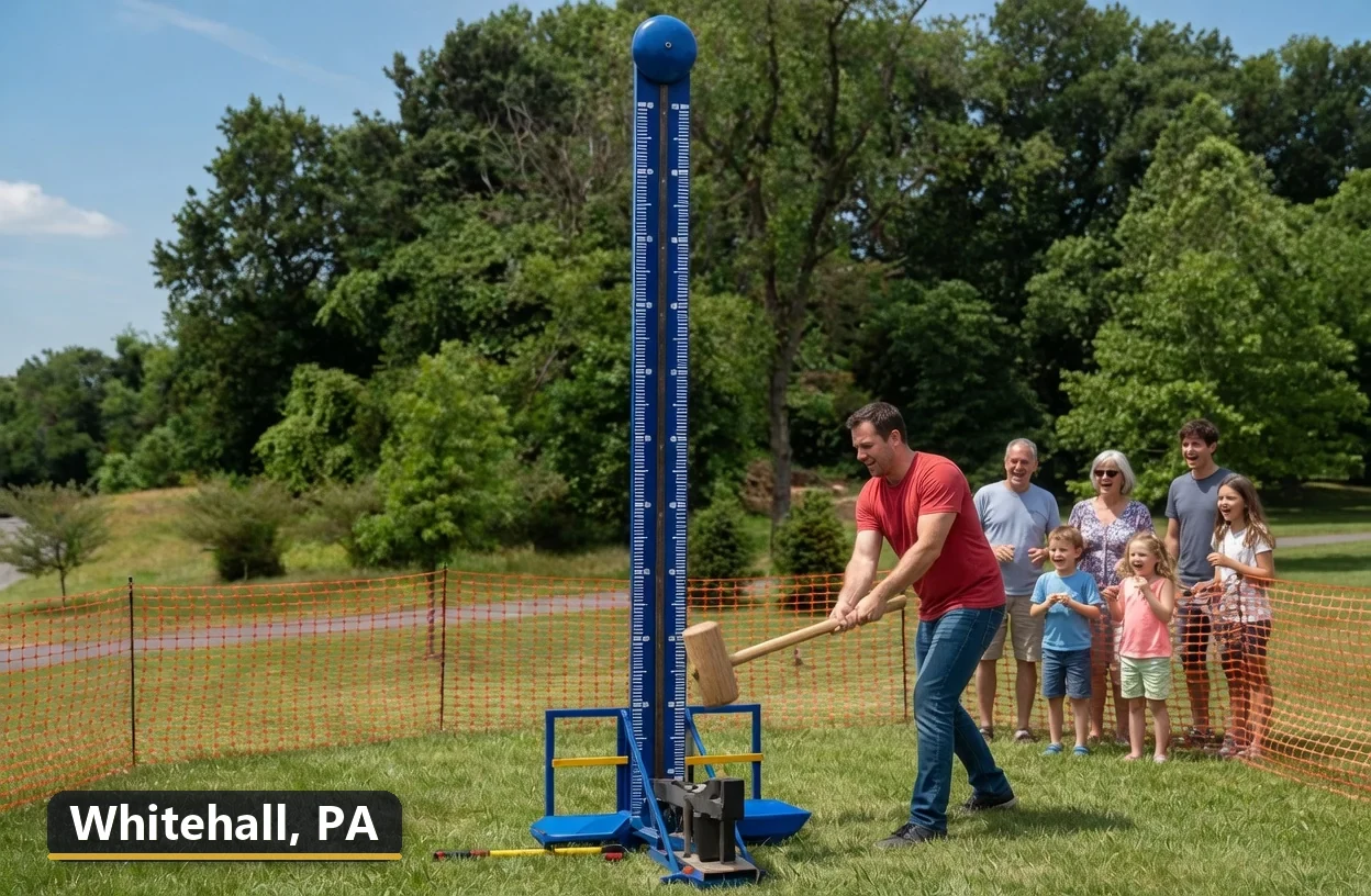 High striker carnival game rental in Whitehall, Pennsylvania for field days, parties and events