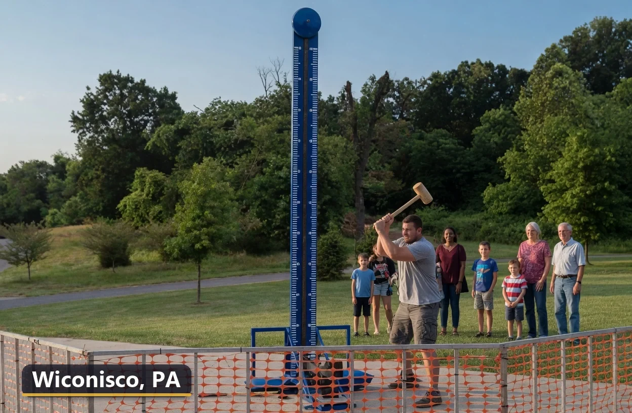 High striker carnival game rental in Wiconisco, Pennsylvania for field days, parties and events