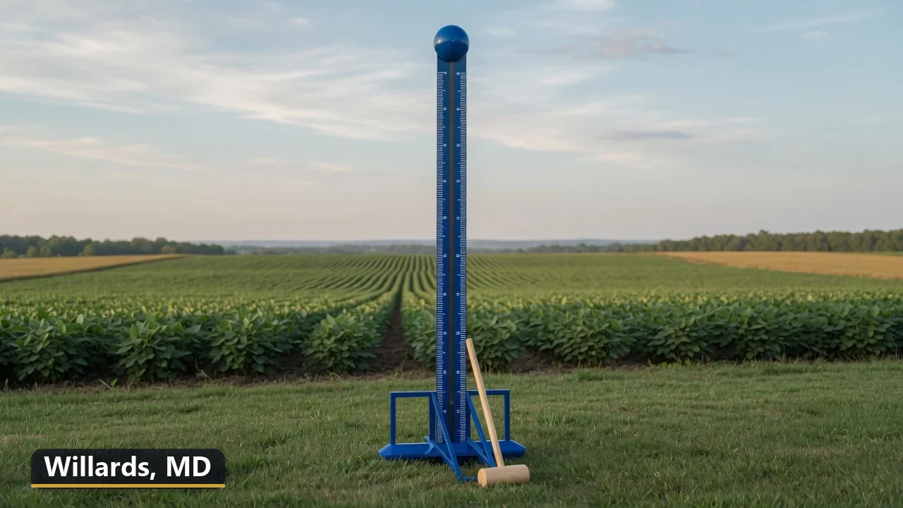 High striker carnival game rental in Willards, Maryland for field days, parties and events