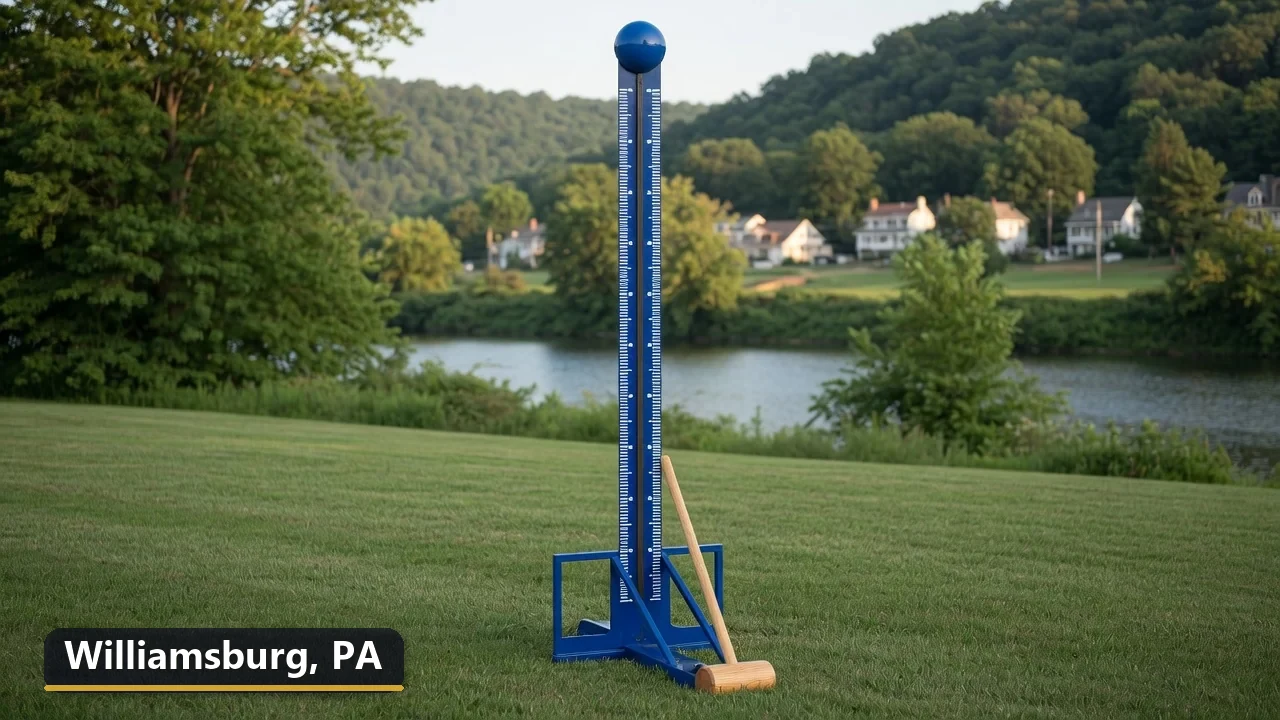 High striker carnival game rental in Williamsburg, Pennsylvania for field days, parties and events
