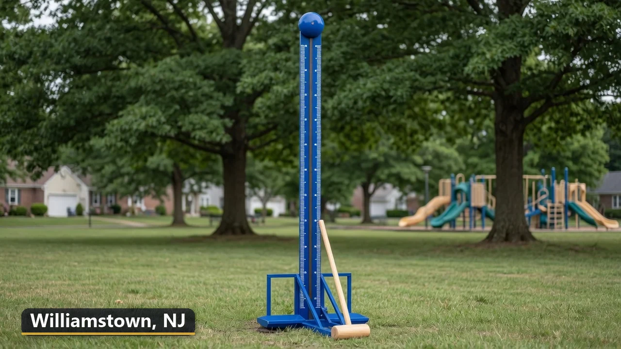 High striker carnival game rental in Williamstown, New Jersey for field days, parties and events