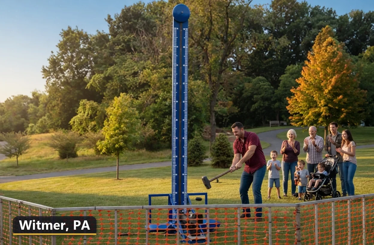 High striker carnival game rental in Witmer, Pennsylvania for field days, parties and events