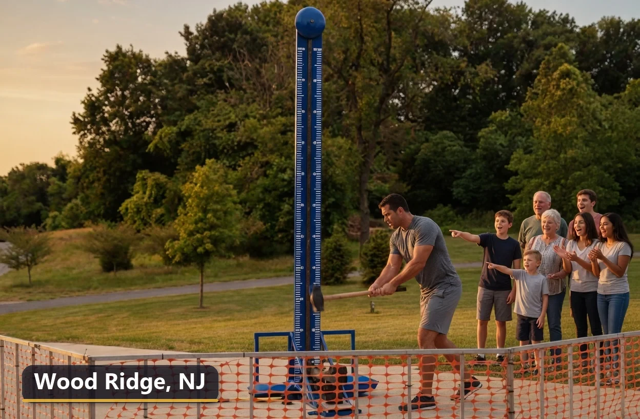 High striker carnival game rental in Wood Ridge, New Jersey for field days, parties and events