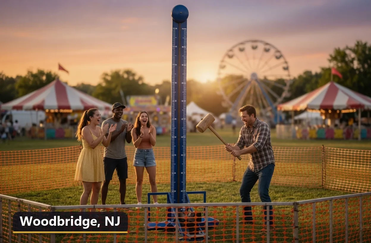 High striker carnival game rental in Woodbridge, New Jersey for field days, parties and events
