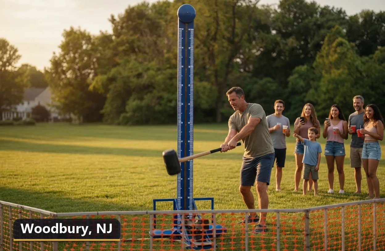 High striker carnival game rental in Woodbury, New Jersey for field days, parties and events