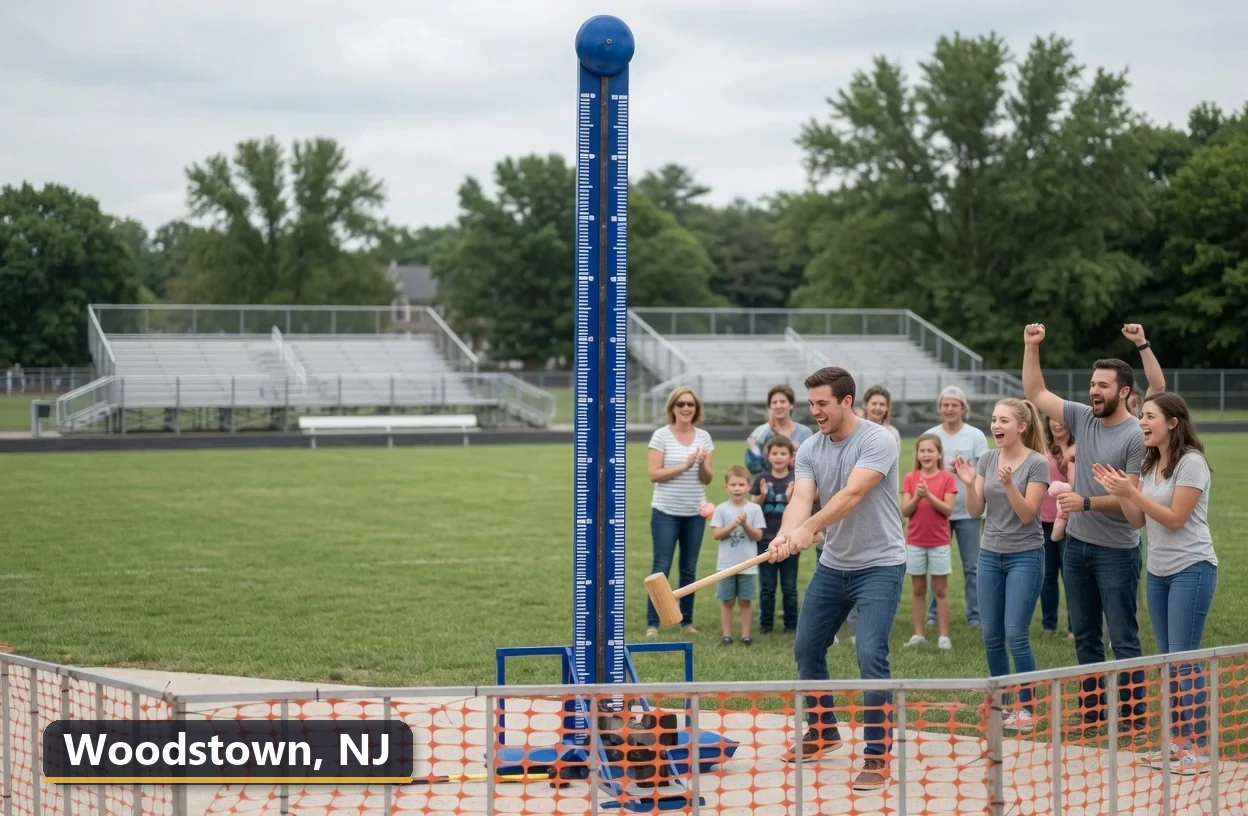 High striker carnival game rental in Woodstown, New Jersey for field days, parties and events