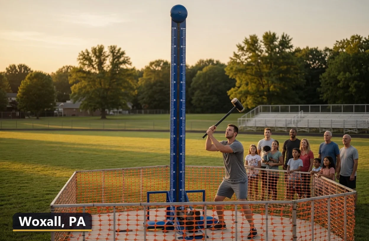 High striker carnival game rental in Woxall, Pennsylvania for field days, parties and events