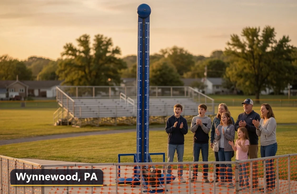 High striker carnival game rental in Wynnewood, Pennsylvania for field days, parties and events
