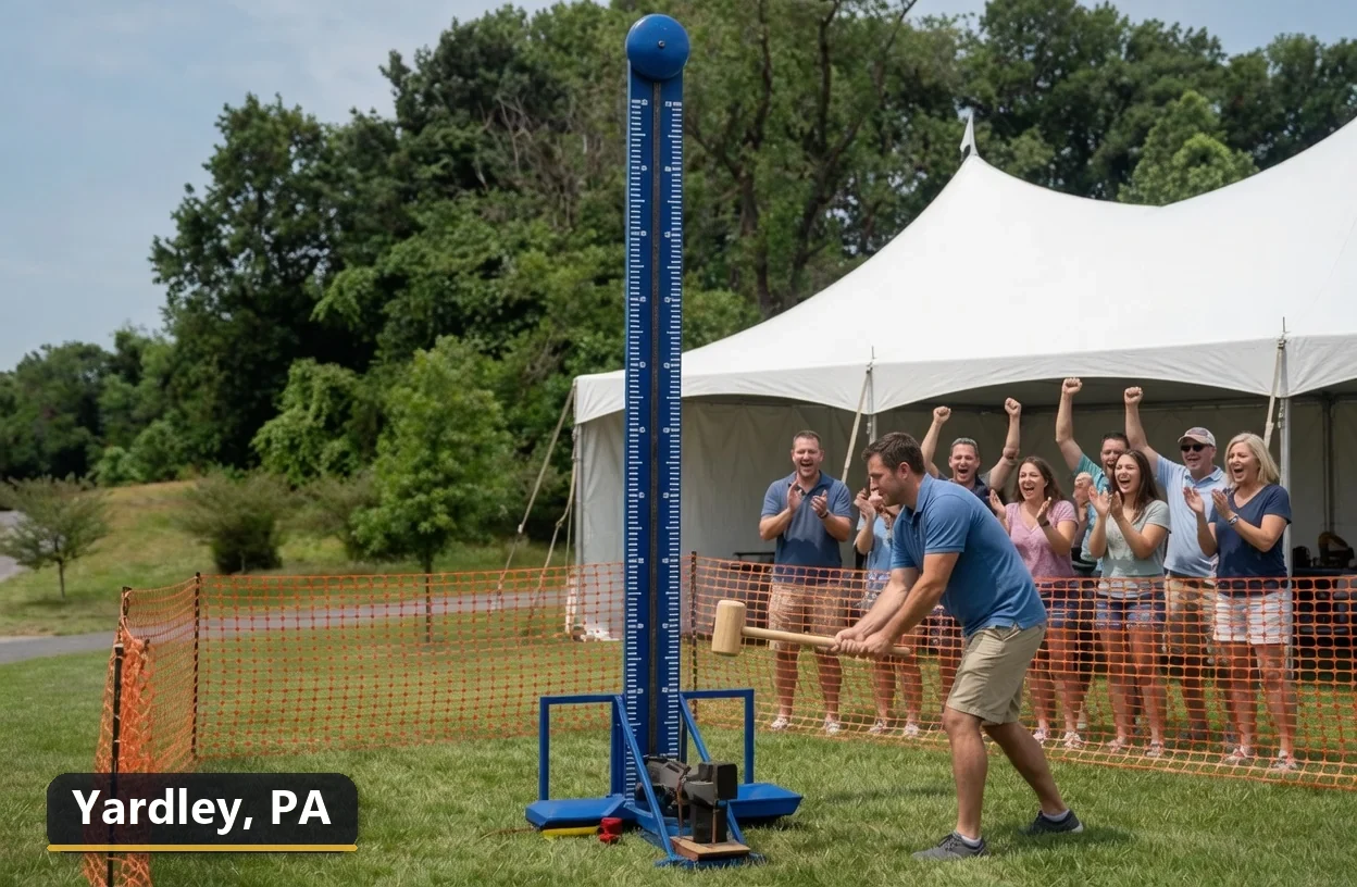 High striker carnival game rental in Yardley, Pennsylvania for field days, parties and events