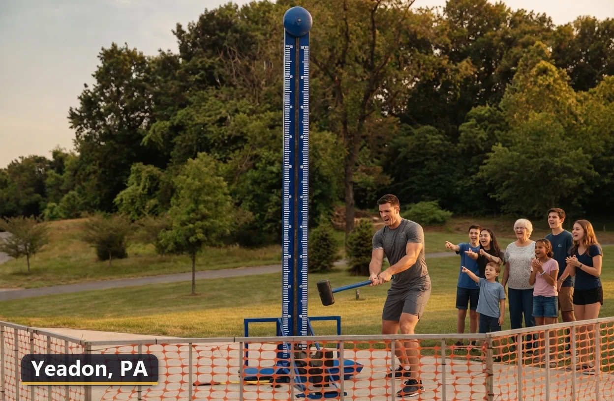 High striker carnival game rental in Yeadon, Pennsylvania for field days, parties and events