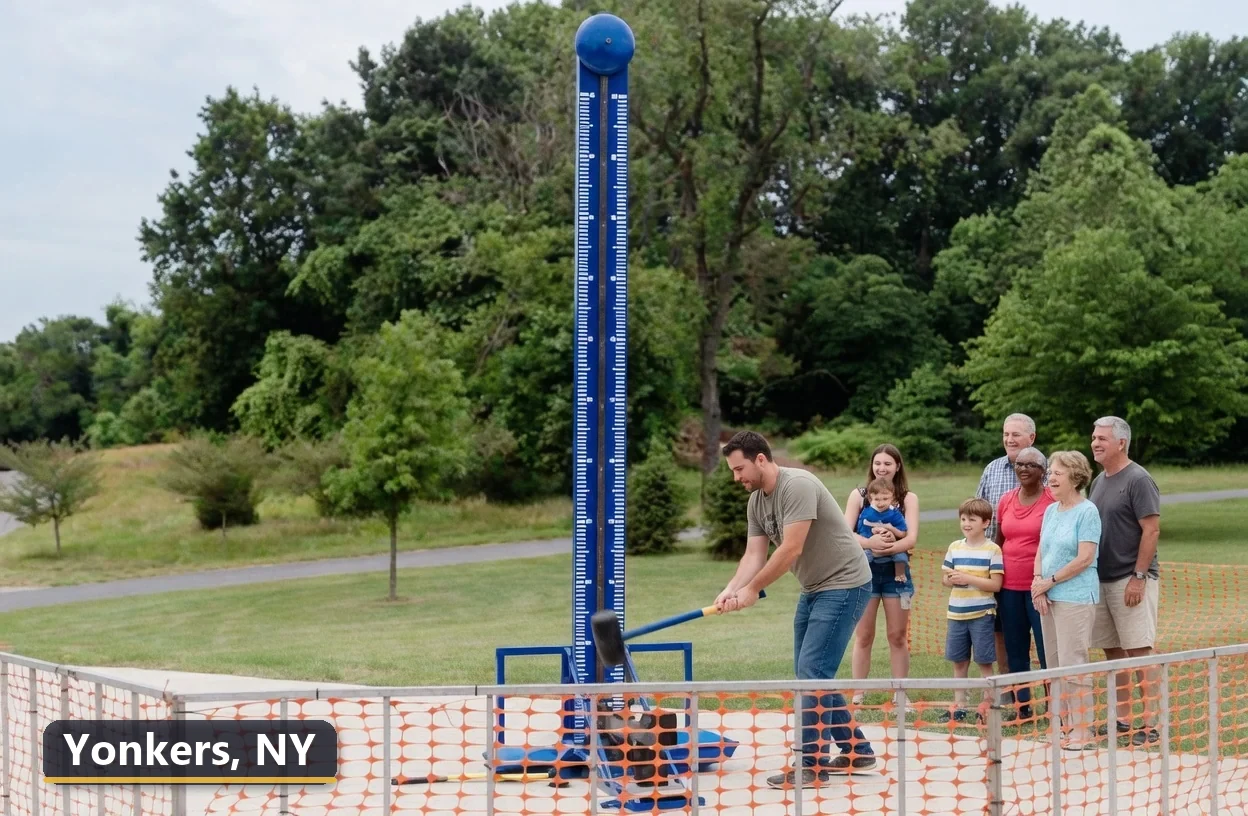 High striker carnival game rental in Yonkers, New York for field days, parties and events