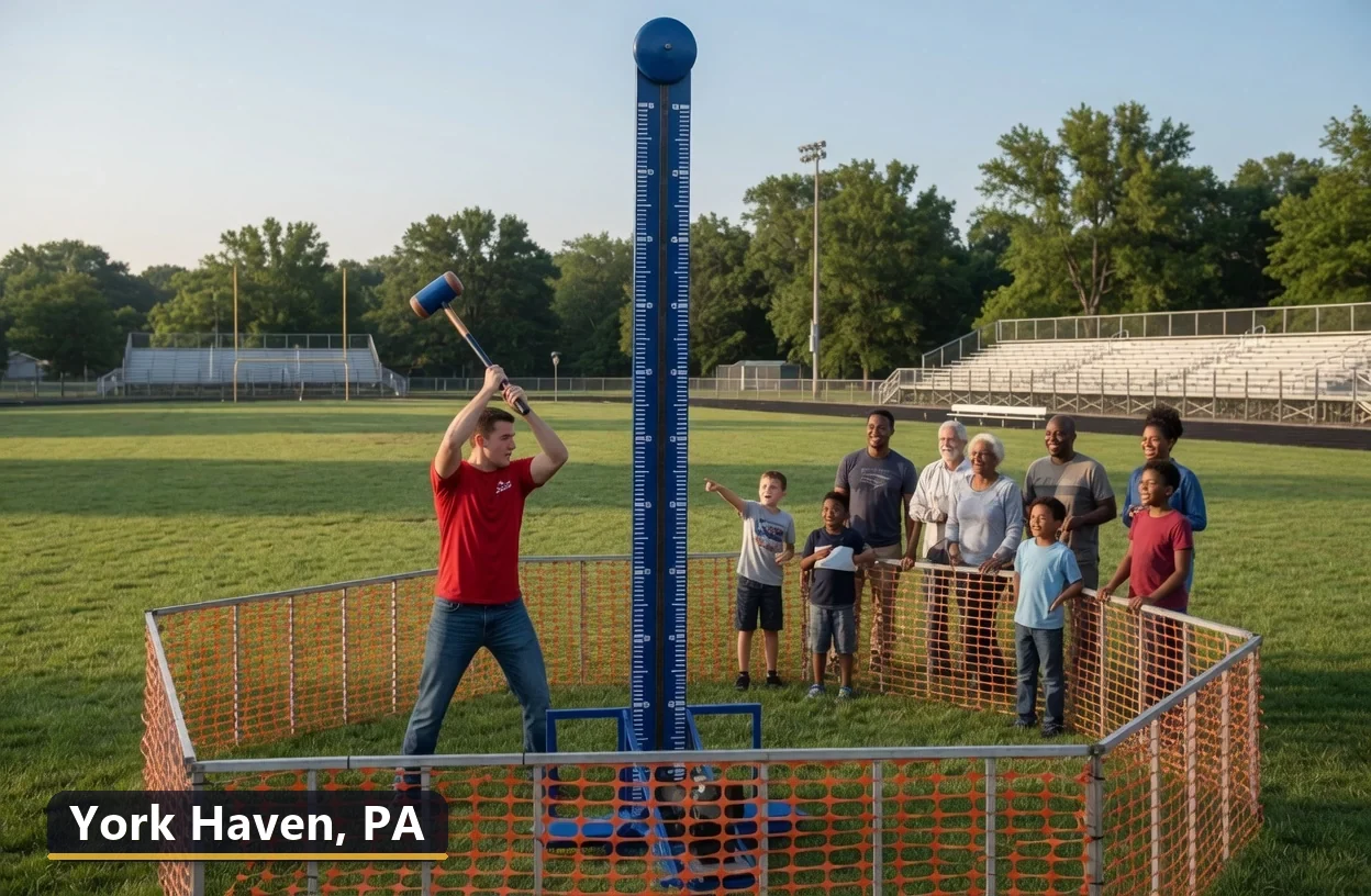 High striker carnival game rental in York Haven, Pennsylvania for field days, parties and events