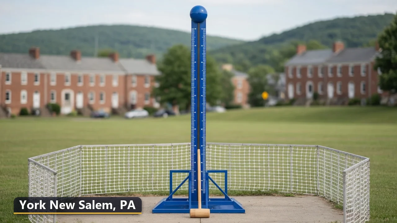 High striker carnival game rental in York New Salem, Pennsylvania for field days, parties and events